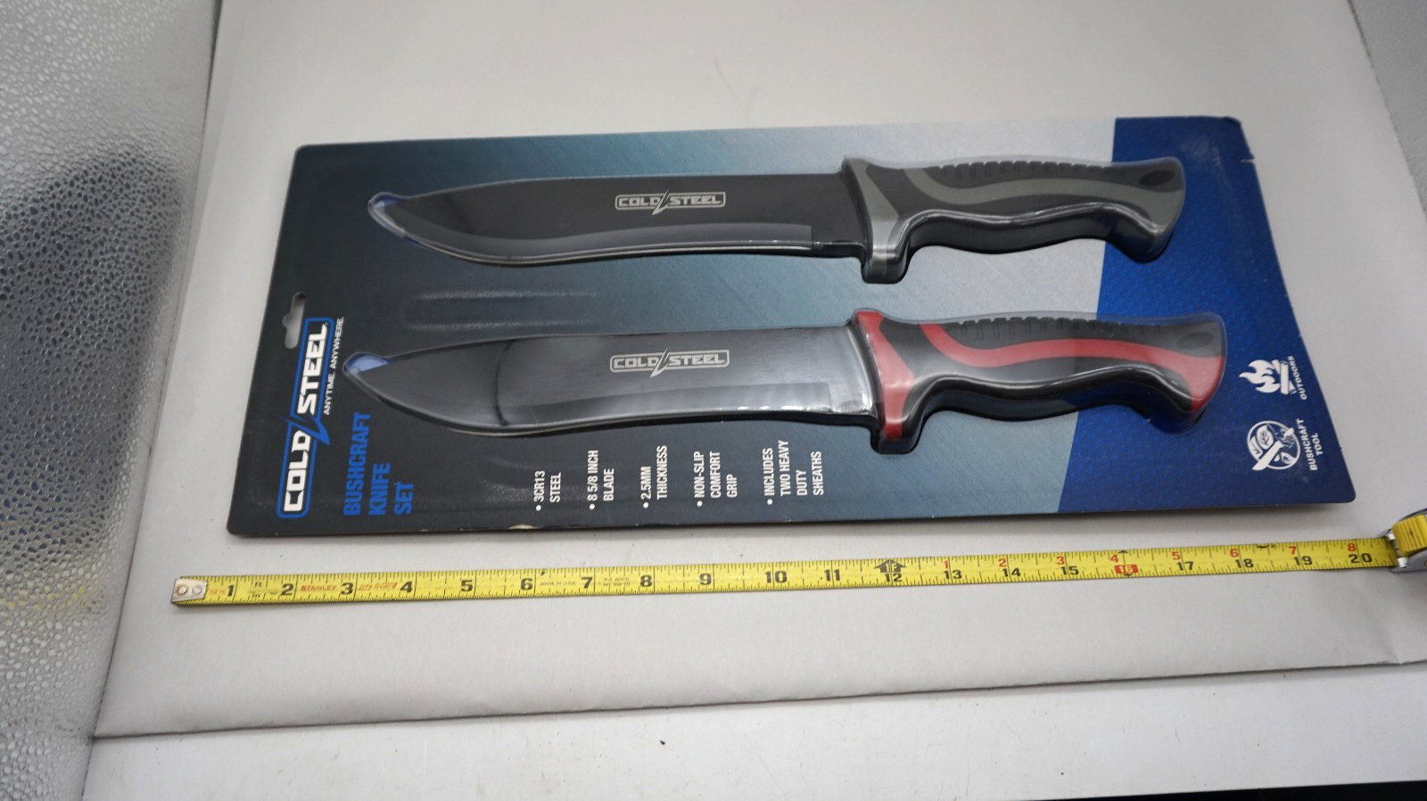 Cold Steel Bushcraft Knife Set 3CR13 Steel – 8 5/8″ Blade With Sheaths FX-15BWK