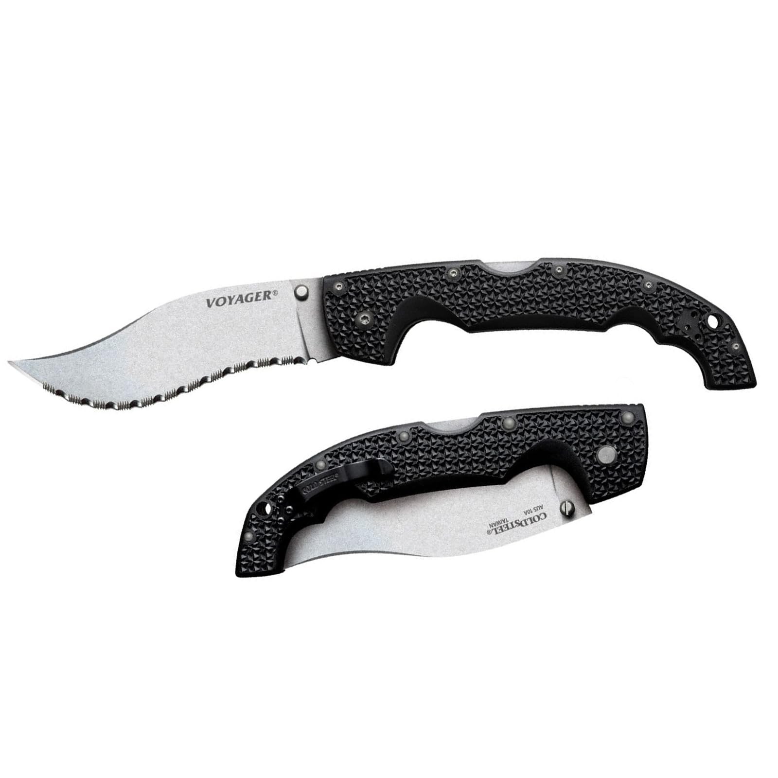 Cold Steel Voyager XL Vaquero Kukri Blade Folding Knife AUS10A Steel 12.25 Inch