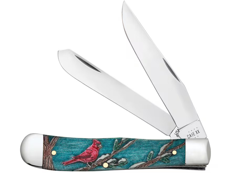 Case Trapper Cardinal Pocket Knife 3.27″ Clip/Spey Tru-Sharp Mirror Polished