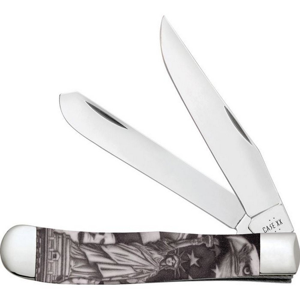 Case Cutlery Pocket Knife Stainless Steel Clip/Spey Blade Synthetic Handle 10677