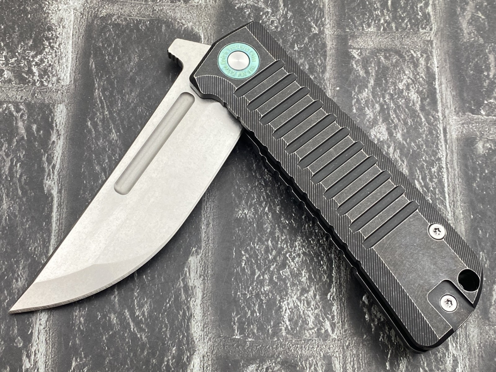 TwoSun TS555-M390-SW Folding Knife M390 Blade Titanium Handle Pocket Knife