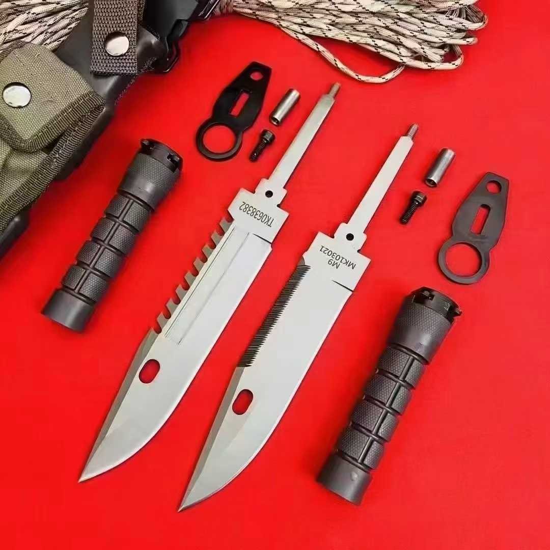 NEW Tactical Straight Knife 7CR17MOV Blade Outdoor Camping Knives Hunting Tools