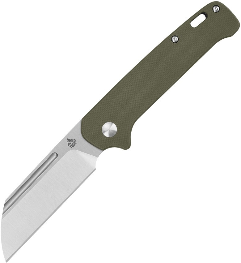 QSP Knife Penguin Slip Joint QS130SJD 3″ 14C28N Green G10 Folding