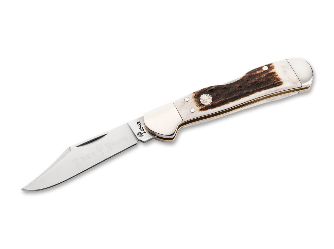 Pocket Knife Boker TS 2.0 Mini Copper Lock Stag 2.63″ D2 Blade Backlock ✔️110872