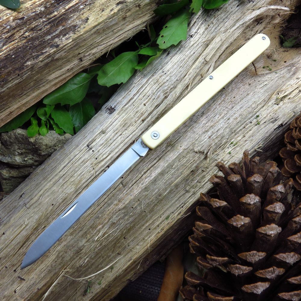 FOLDING POCKET KNIFE | Alabaster Fruit Harvest Sampler Folding Knife w/ Sheath