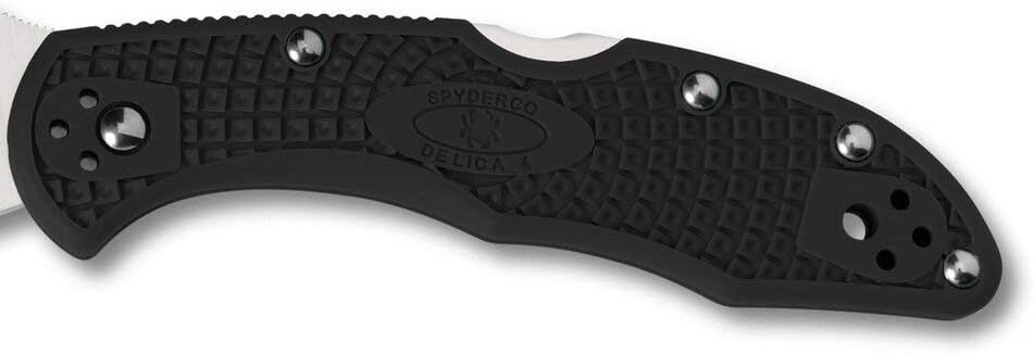 Spyderco DELICA 4 Lightweight Flat Ground Flat Ground Steel Blade Lock Back FRN