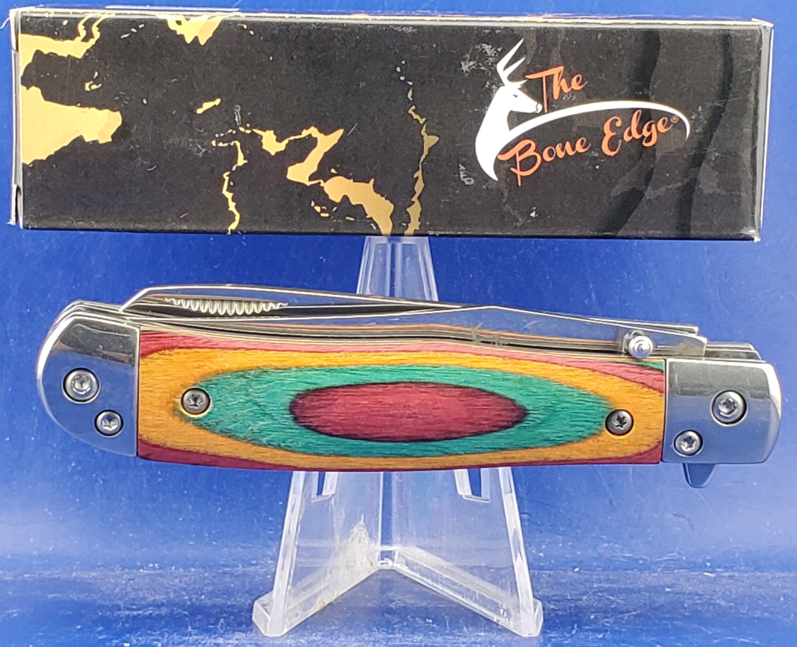 BONE EDGE SPRING ASSISTED TRAPPER 13818