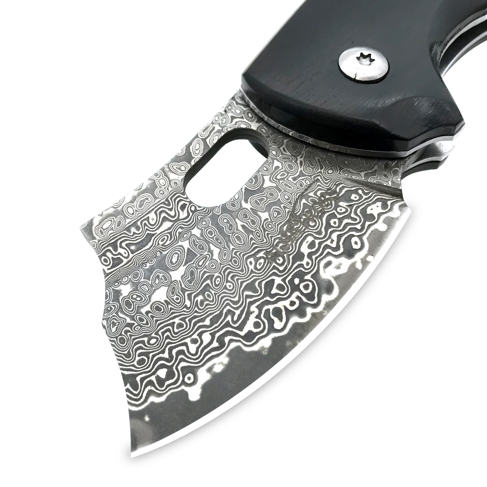 ALBATROSS 3” EDC Damascus Steel Folding Pocket Knife Ebony Wood Handle HGDK024