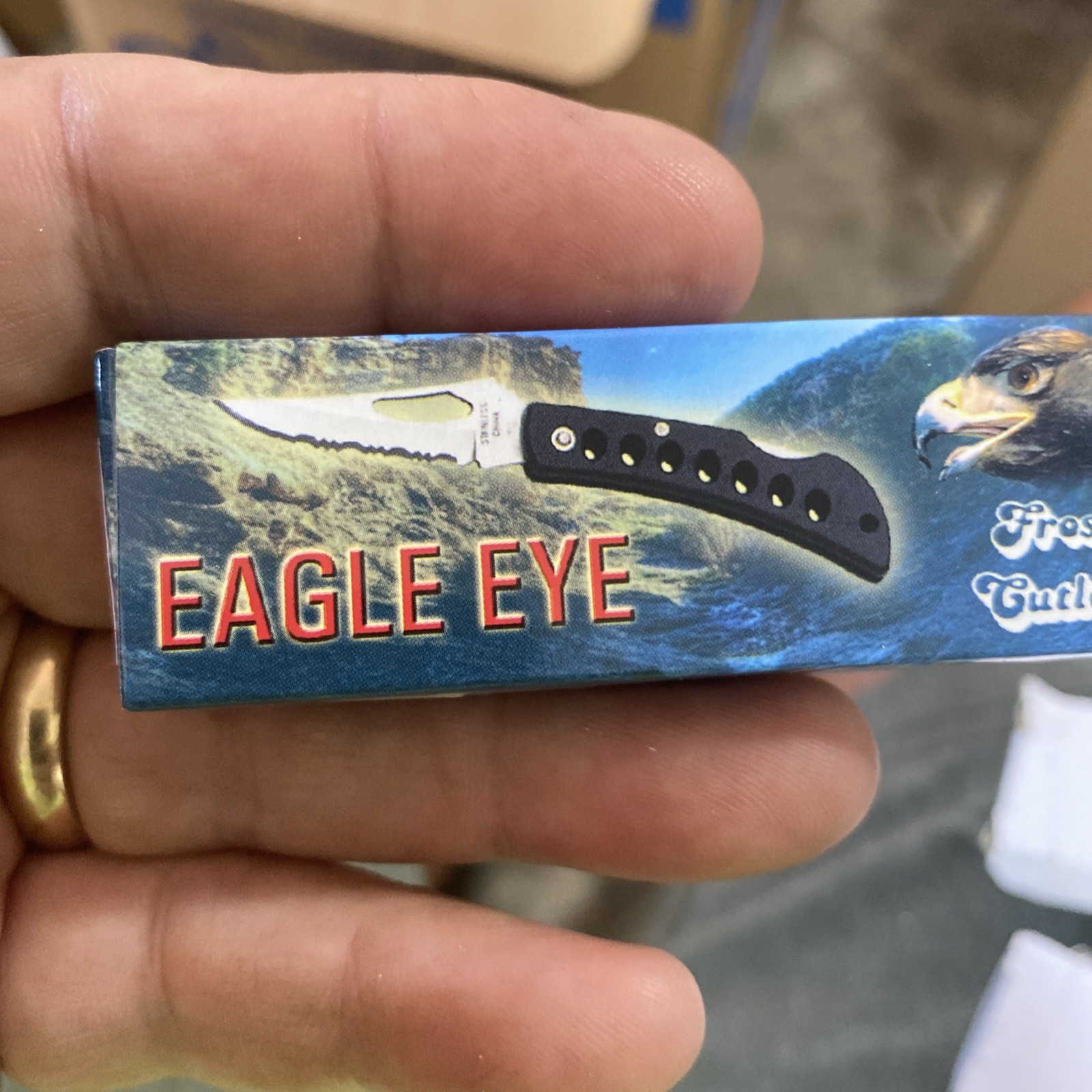 FROST CUTLERY Lightweight Pocket Knife 3” Closed EAGLE EYE 15-073B