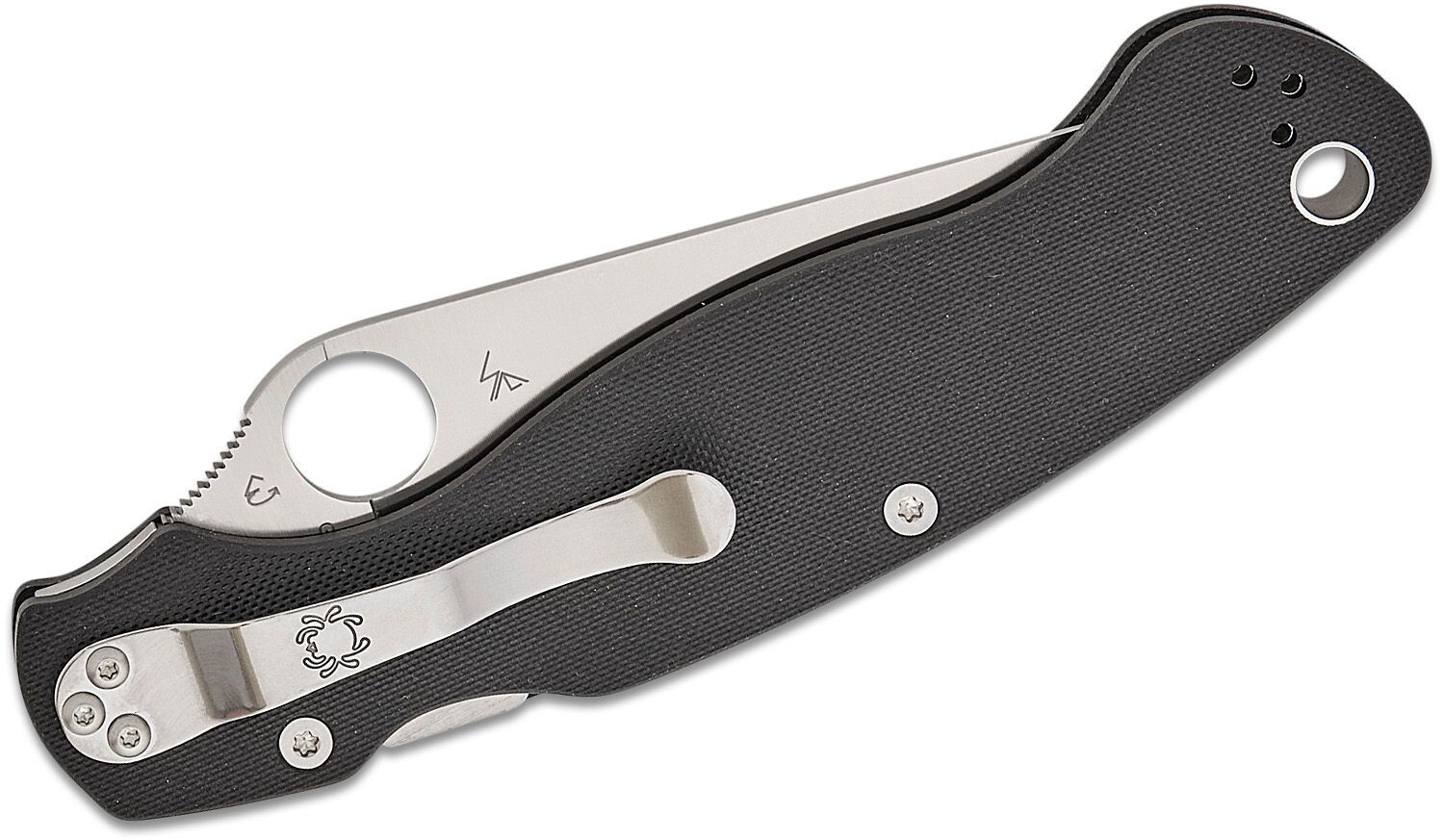 Spyderco Knives Military 2 C36GS2 Serrated S30V Stainless and Black G-10 Pocket