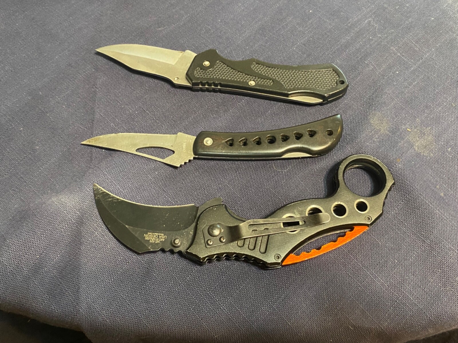 bundle of 3″ inch knives Appalachian Trail,M Tech,Frost Cutlery
