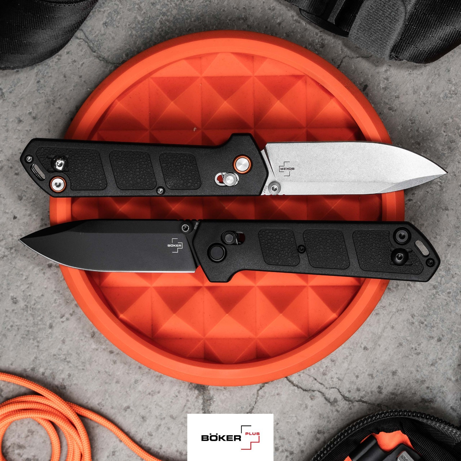 Boker Plus Kihon DC All Black Pocket Knife 3.23″ D2 Blade FRN Handle ✔️ 01BO905
