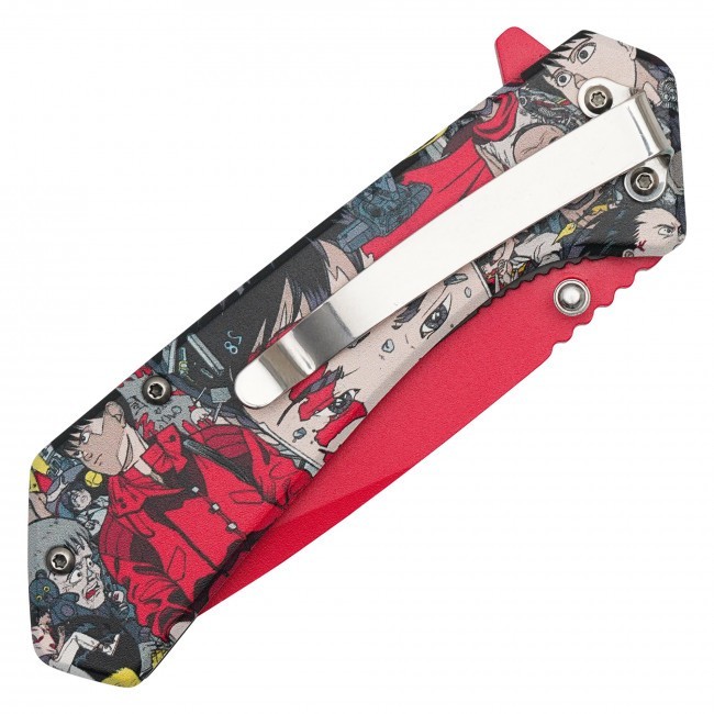 7.75″ Akira Neo-Tokyo 3-D Printed Graphic Spring Assisted Pocket Knife w/clip