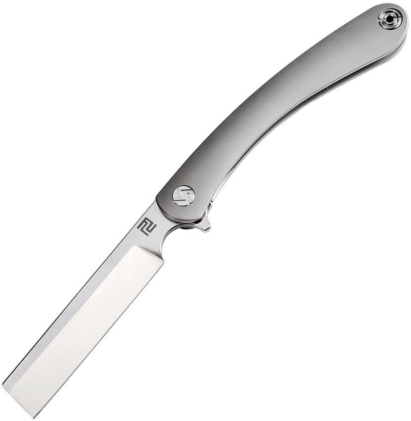 Artisan Cutlery Orthodox Gray Titanium M390 Razor Folding Knife – 1817G-GYM