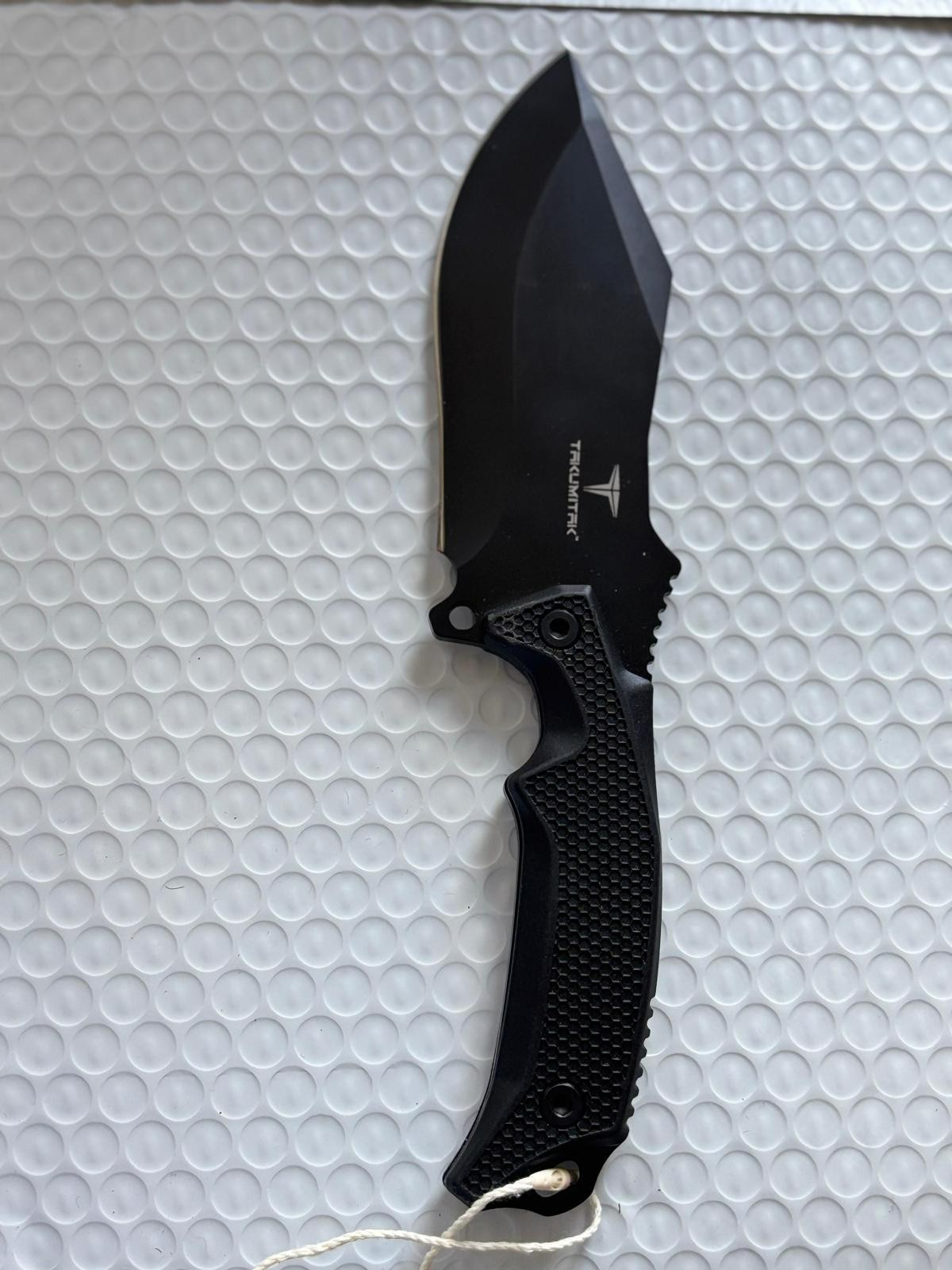 Takumitak Tanto Fixed Blade 9″ Hunting Knife w/ Sheath Molle clip EDC Full Tang