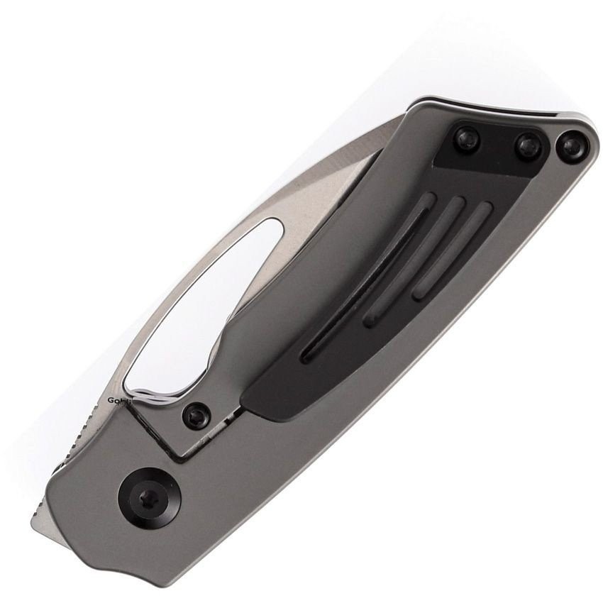 Kansept Goblin Framelock Pocket Knife Stainless Blade Titanium Handle – K2016A1