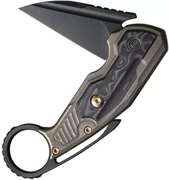 We Knife Yardbird Pocket Knife CPM-20CV Steel Blade Titanium Handle – WE22021-2
