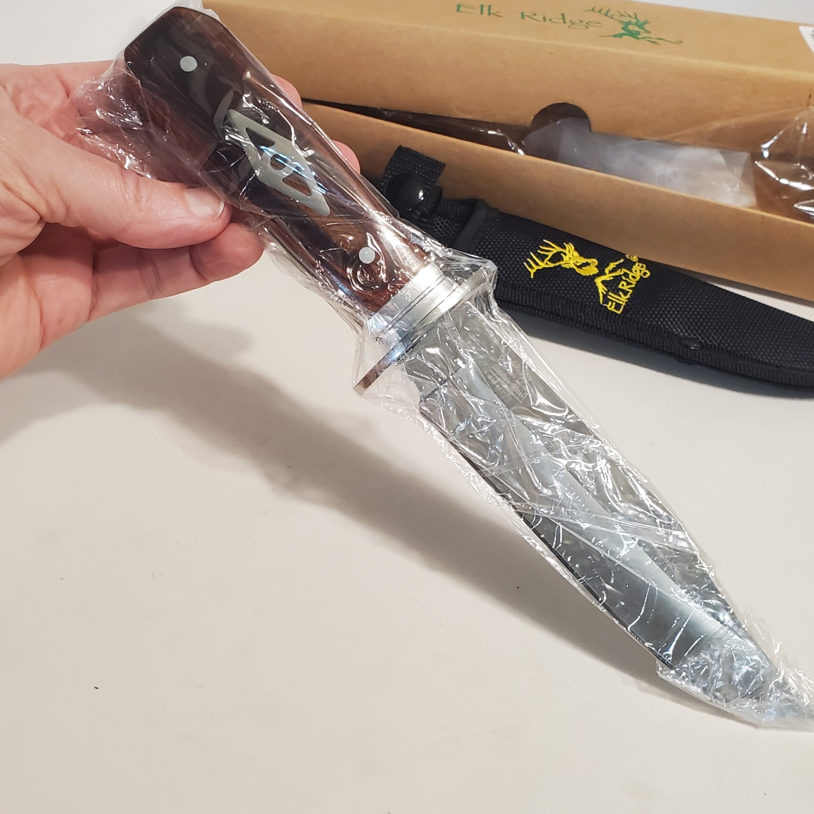 Elk Ridge ER-509 5.5″ / 10″ Fixed Blade Bowie Knife & Sheath NEW/OPEN BOX *READ*