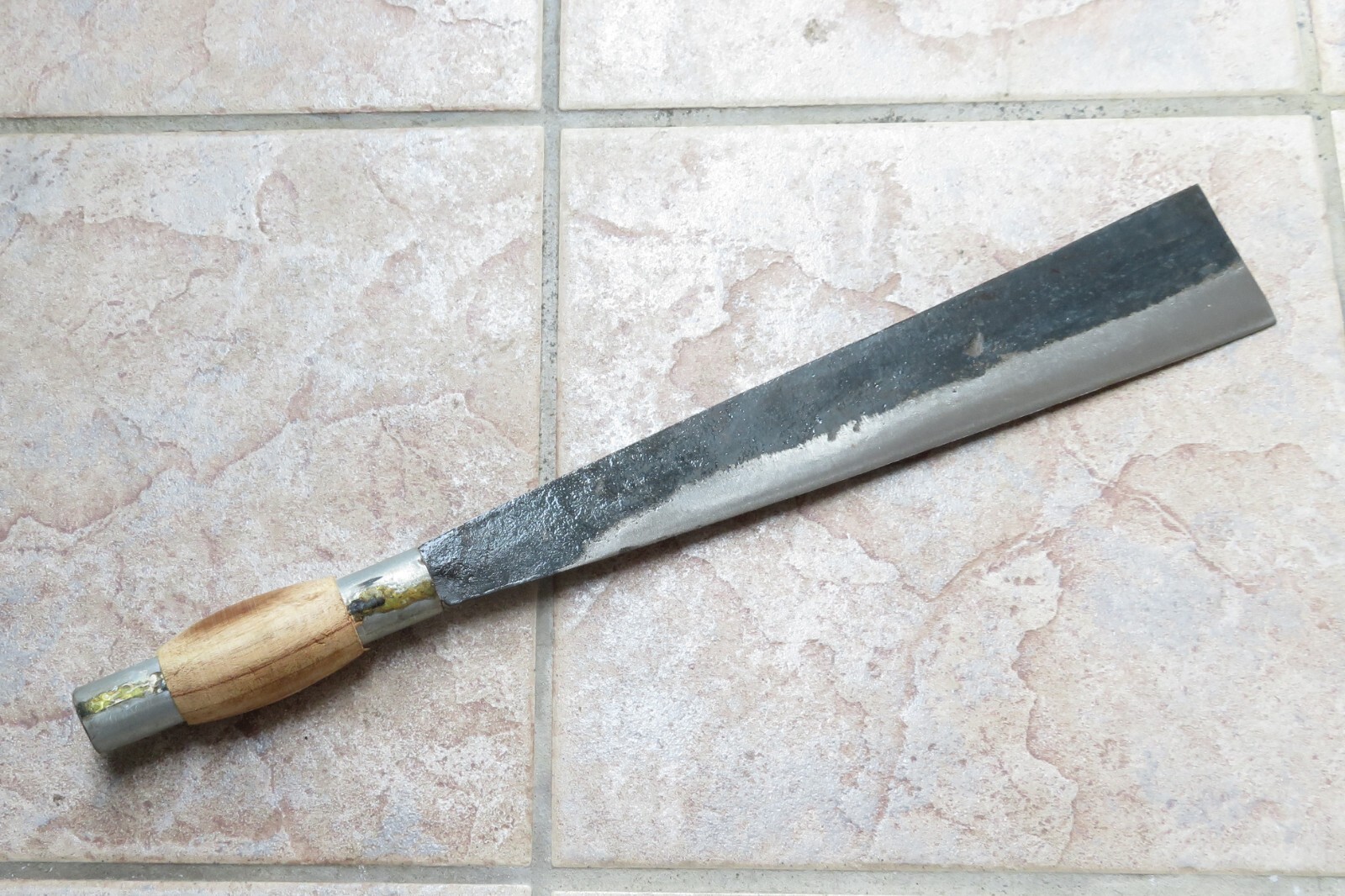 Crude – 10 Inch Carbon Steel Outdoor Brush Clearing Machete Knife , Forged