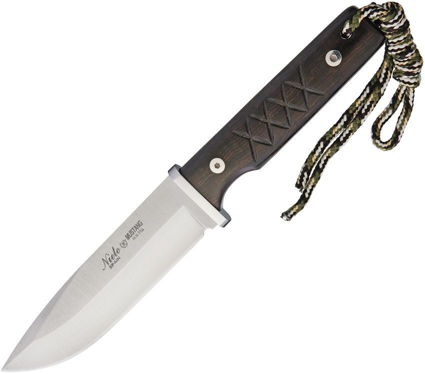Nieto Mustang Fixed Knife AN-58 Steel Full Tang Blade Rosewood Handle – 6503