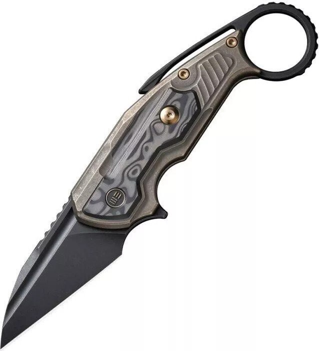 We Knife Yardbird Pocket Knife CPM-20CV Steel Blade Titanium Handle – WE22021-2