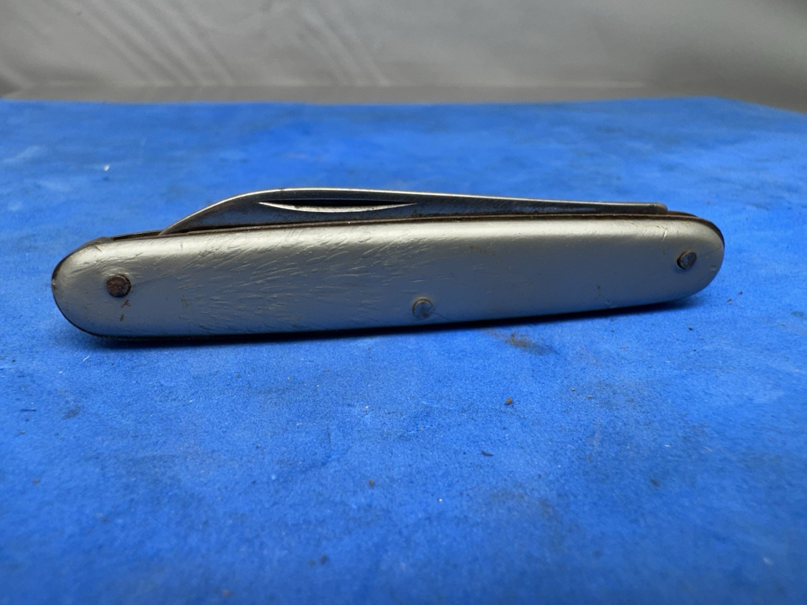 Vtg Thornton USA Folding Pocket Knife Single 3″ O/A 2.25″ Blade in Good Cond.