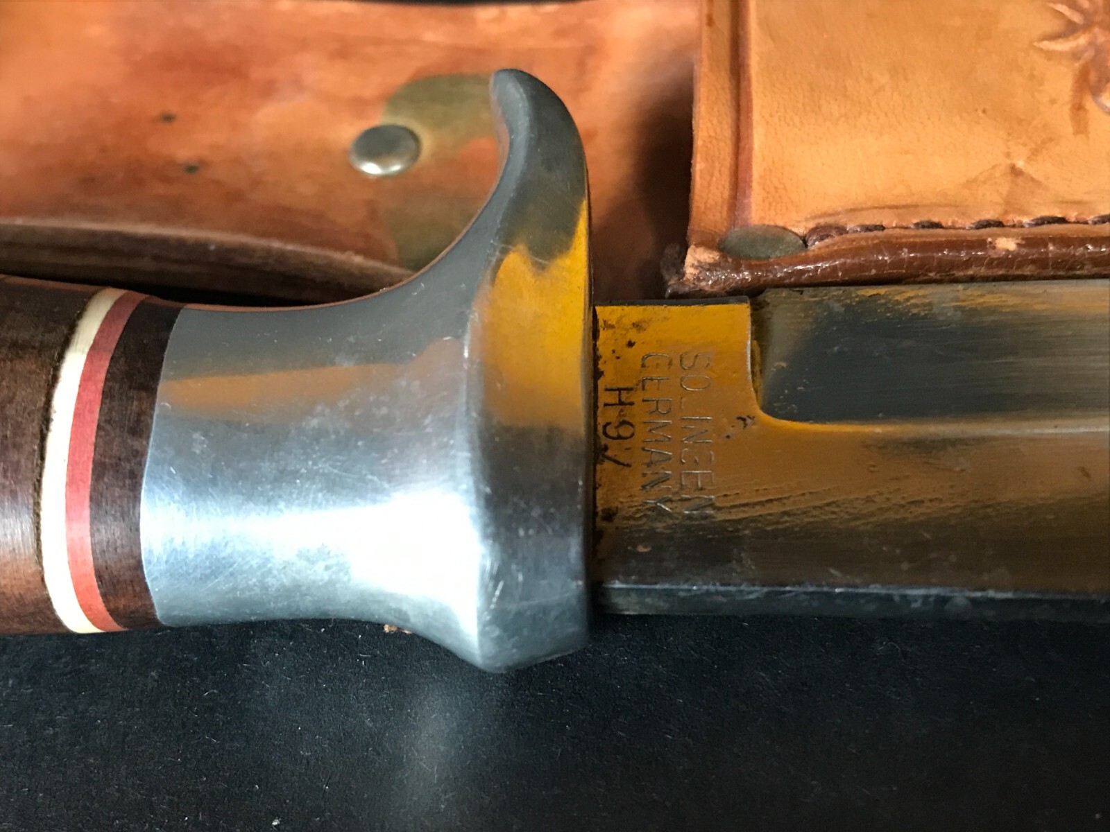 Bowie Knife by Premiere Lifetime, Solingen Germany, Vintage Original H97