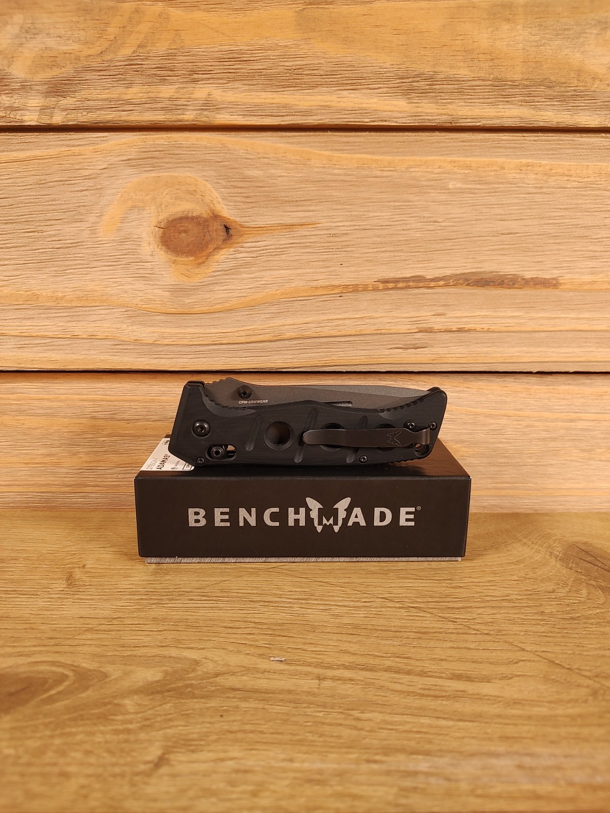 Benchmade 275SGY-1 Adamas Serrated Drop Point Tactical Folding Knife Black Class