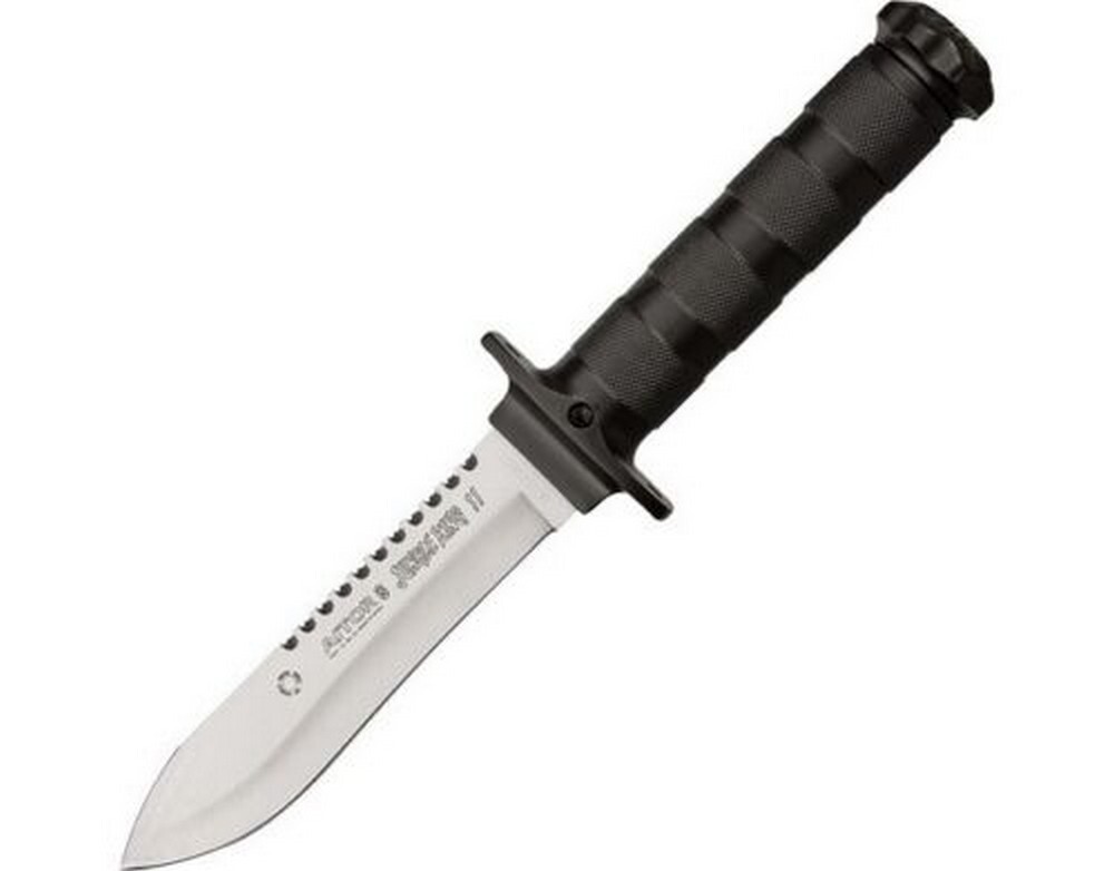 Aitor Jungle King II Fixed Knife Sawback Blade Black Stainless Handle – 16012