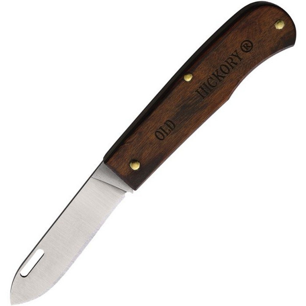 Old Hickory Pocket Knife 2.75″ Stainless Blade Brown Wood Handle – 7022