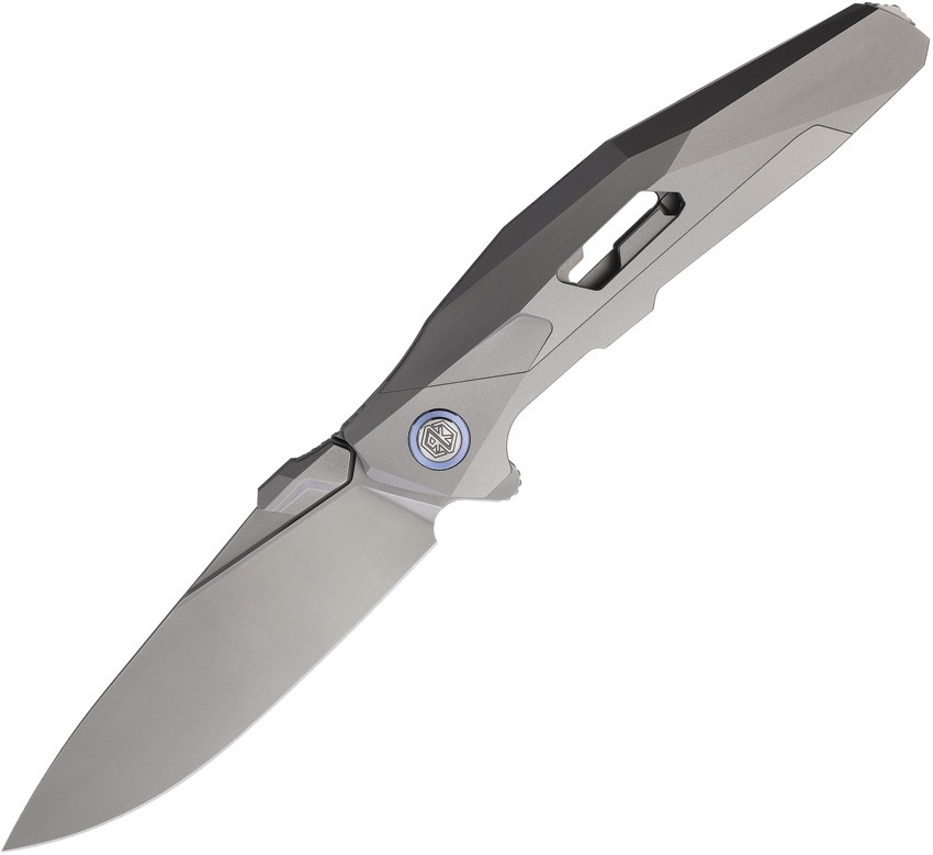 Rike Knife Shadow S Linerlock Plain SHADOW-S 3.75″ M390 Titanium Folding Knife