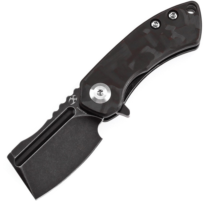 Kansept Knives Mini Korvid CF K3030A13 S35VN Black Carbon Fiber Folding Knife