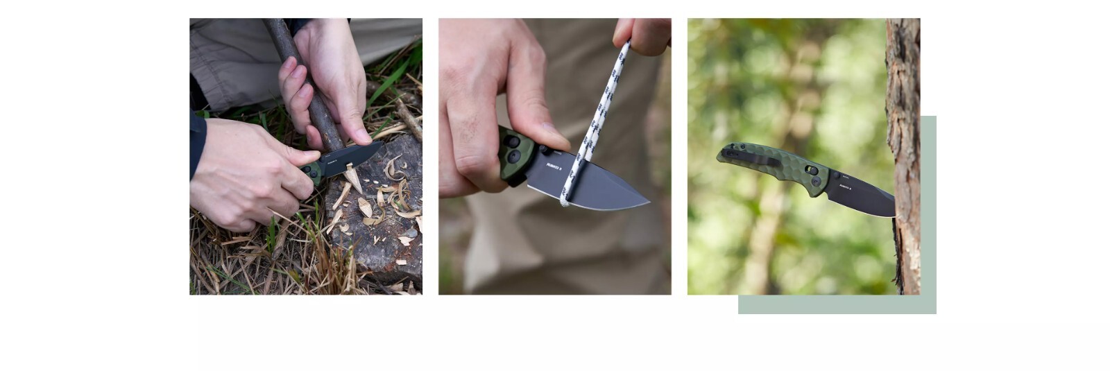 Olight Rubato 3 EDC Pocket Folding Knife, 154CM SS Blade, OD Green Handle