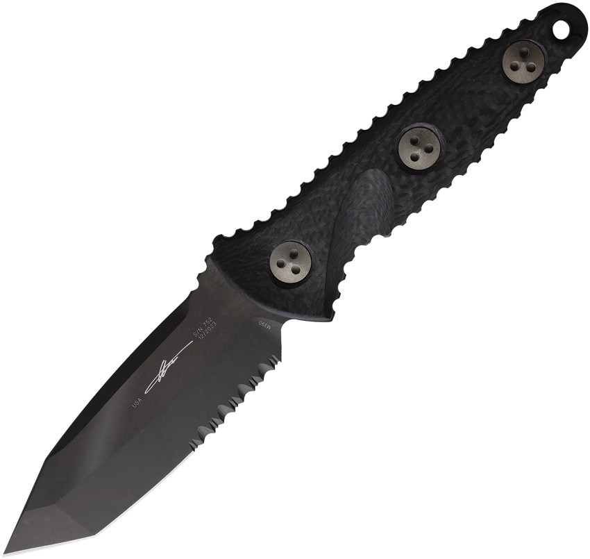 Microtech Socom Alpha Mini T/E Cf 114M-2Dlccfs Carbon Fiber Fixed Blade Knife