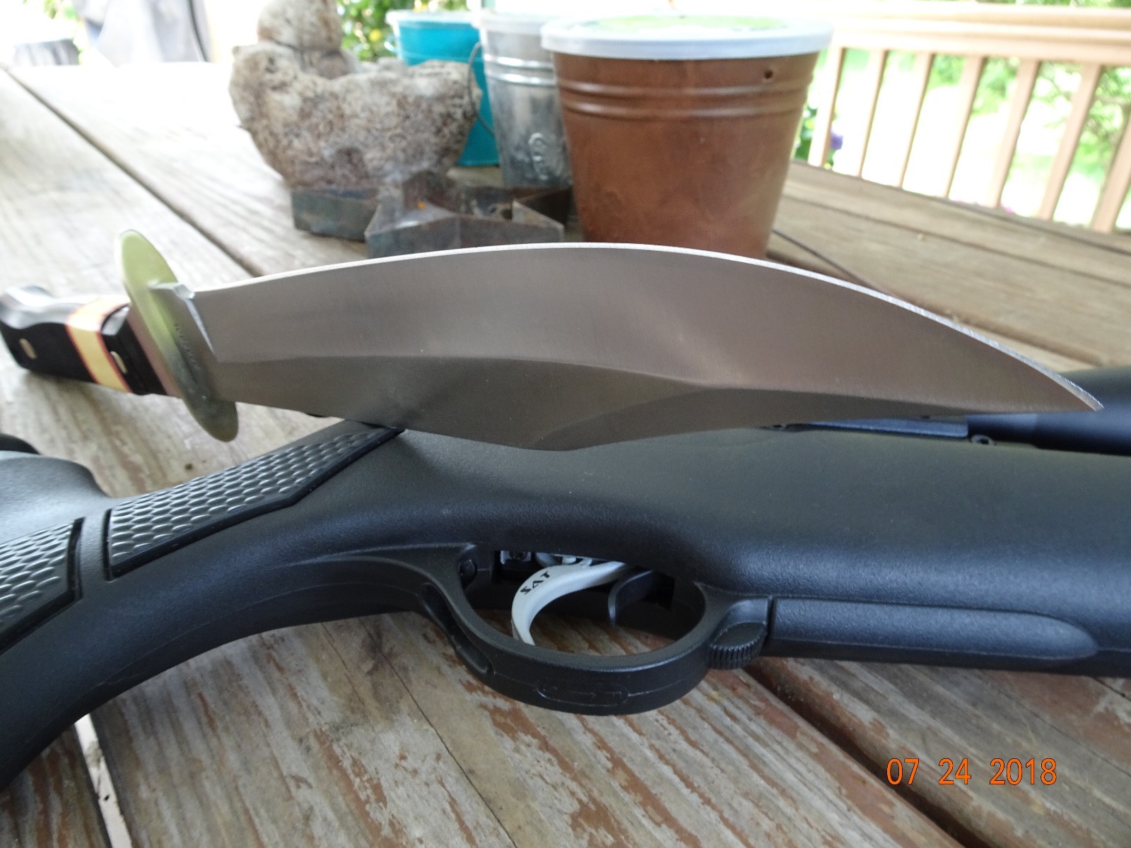 OLD TIMER SCHRADE 15.5″ OA BOWIE KNIFE 10″ 440 BLADE DERLIN SAW CUT HANDLE HD SH