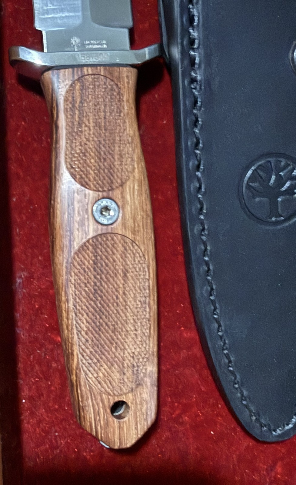 Boker Applegate 5.5 Zertifikat Wood Handle 1674 Made in Germany #158 of 500