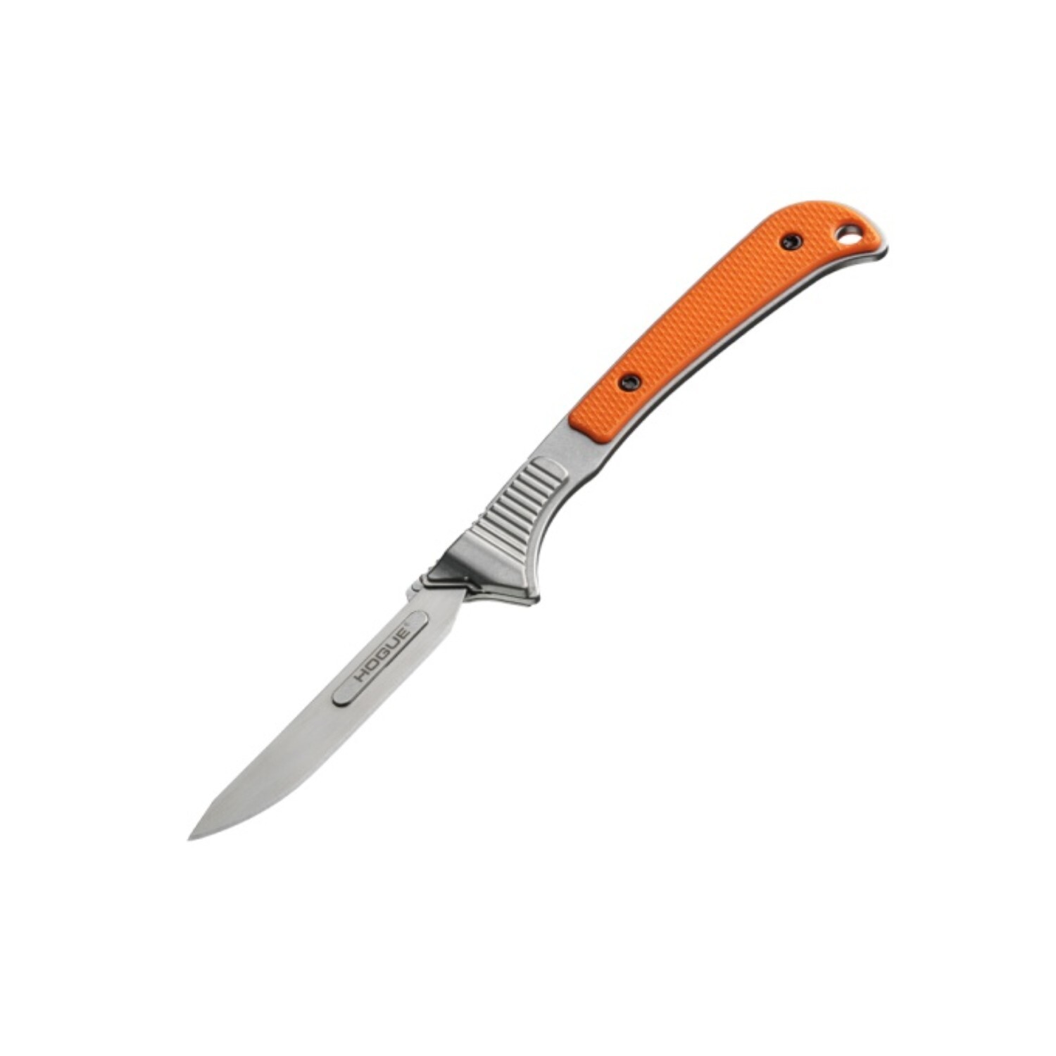 Hogue Expel 2.50″ Fixed Blade Scalpel 416SS Frame, Orange G10 Scales #35874