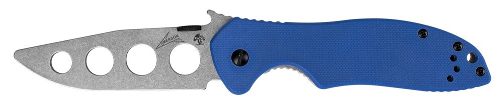 Kershaw Emerson Blue Framelock Folding Pocket Knife – 6034TRAINER