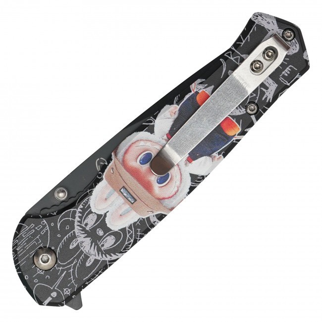 8” Labubu Cute 3-D Printed Graphic Spring Assisted Pocket Knife w/ Clip