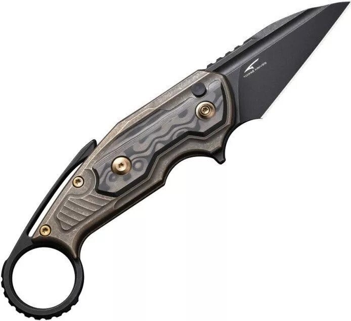 We Knife Yardbird Pocket Knife CPM-20CV Steel Blade Titanium Handle – WE22021-2