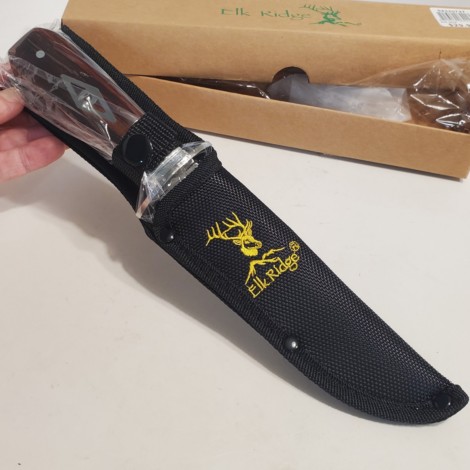 Elk Ridge ER-509 5.5″ / 10″ Fixed Blade Bowie Knife & Sheath NEW/OPEN BOX *READ*