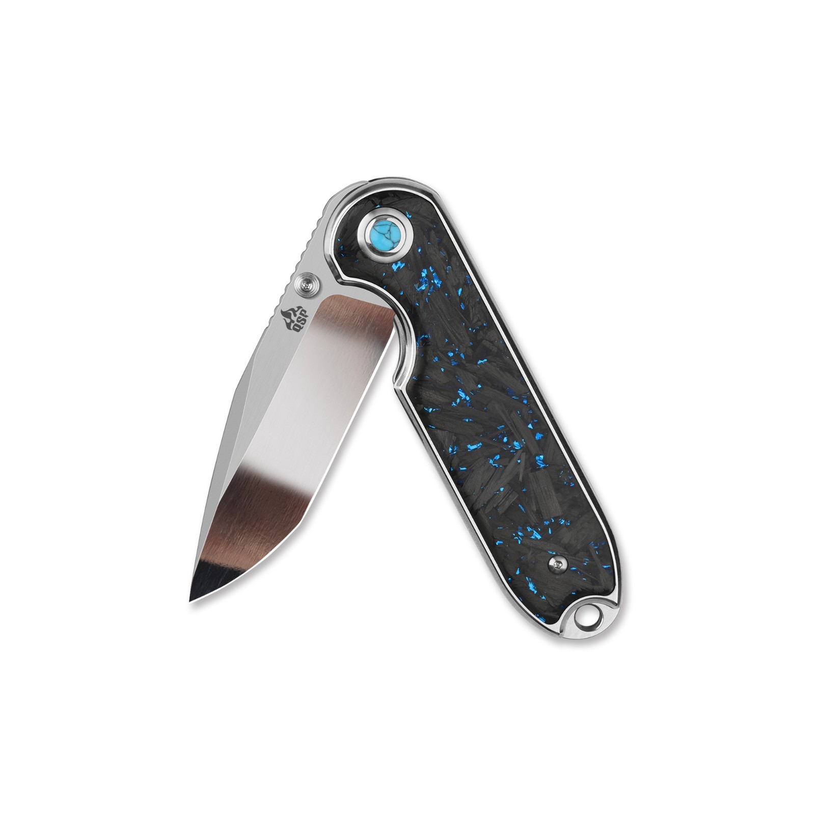 QSP Nebula Liner Lock Pocket Knife 14C28N Mirror Polish Blade Collectible EDC