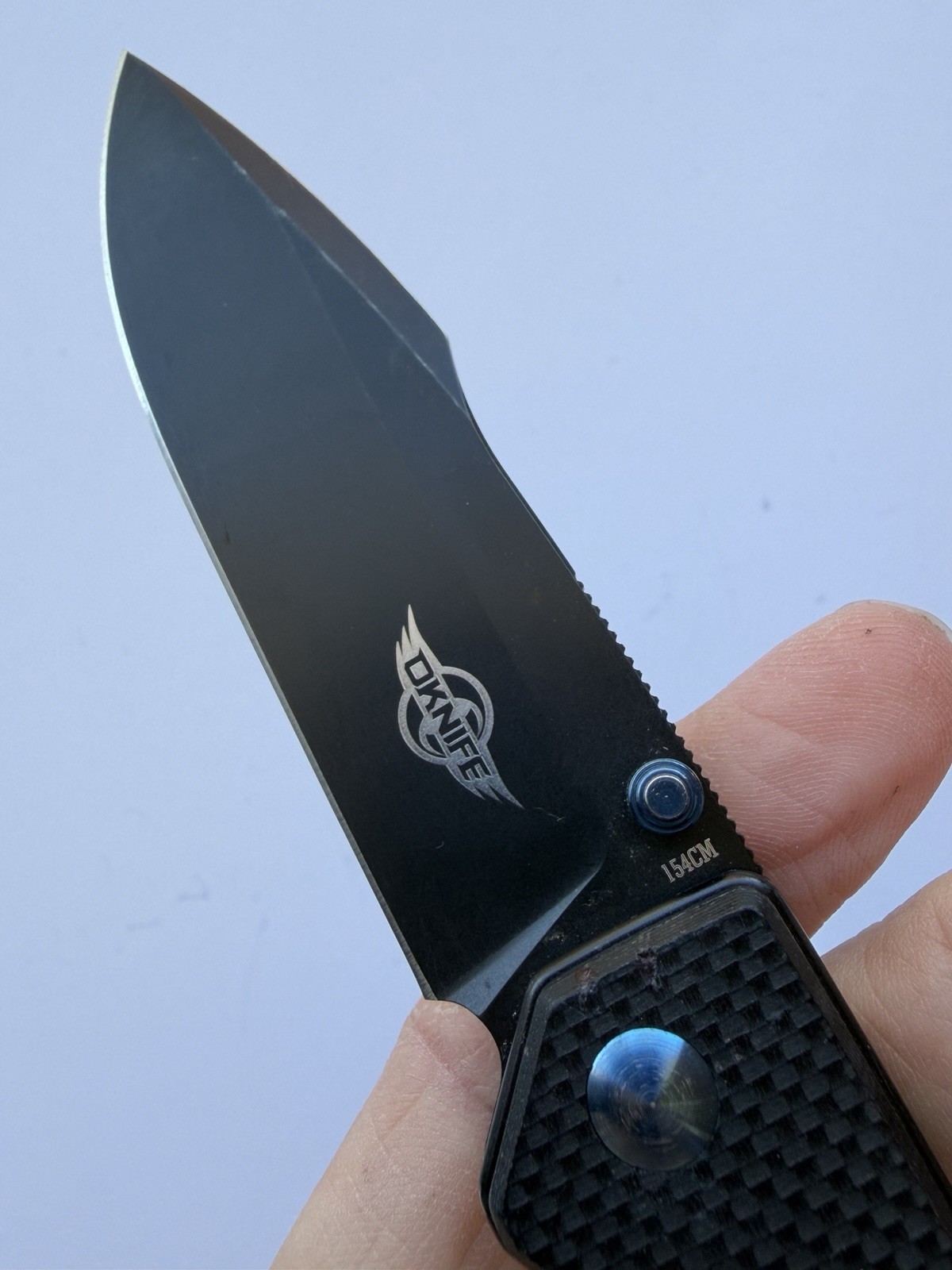 OKNIFE BEAGLE BLACK FOLDING KNIFE, 3.3″ SS BLADE, G10 HANDLE, EXCELLENT!