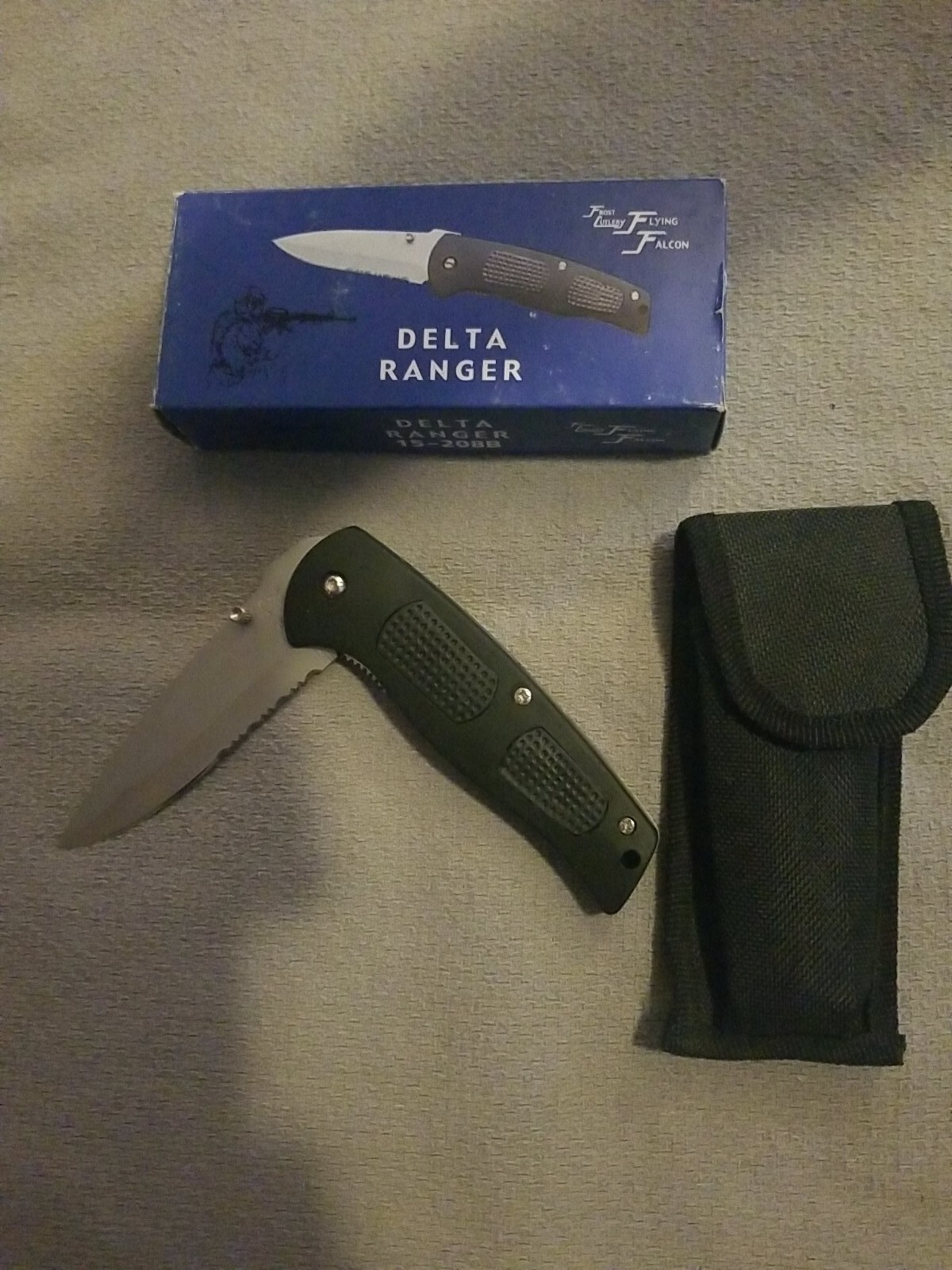 New Frost Cutlery Flying Falcon Delta Ranger Hunting Folding Knife Model 15-208B