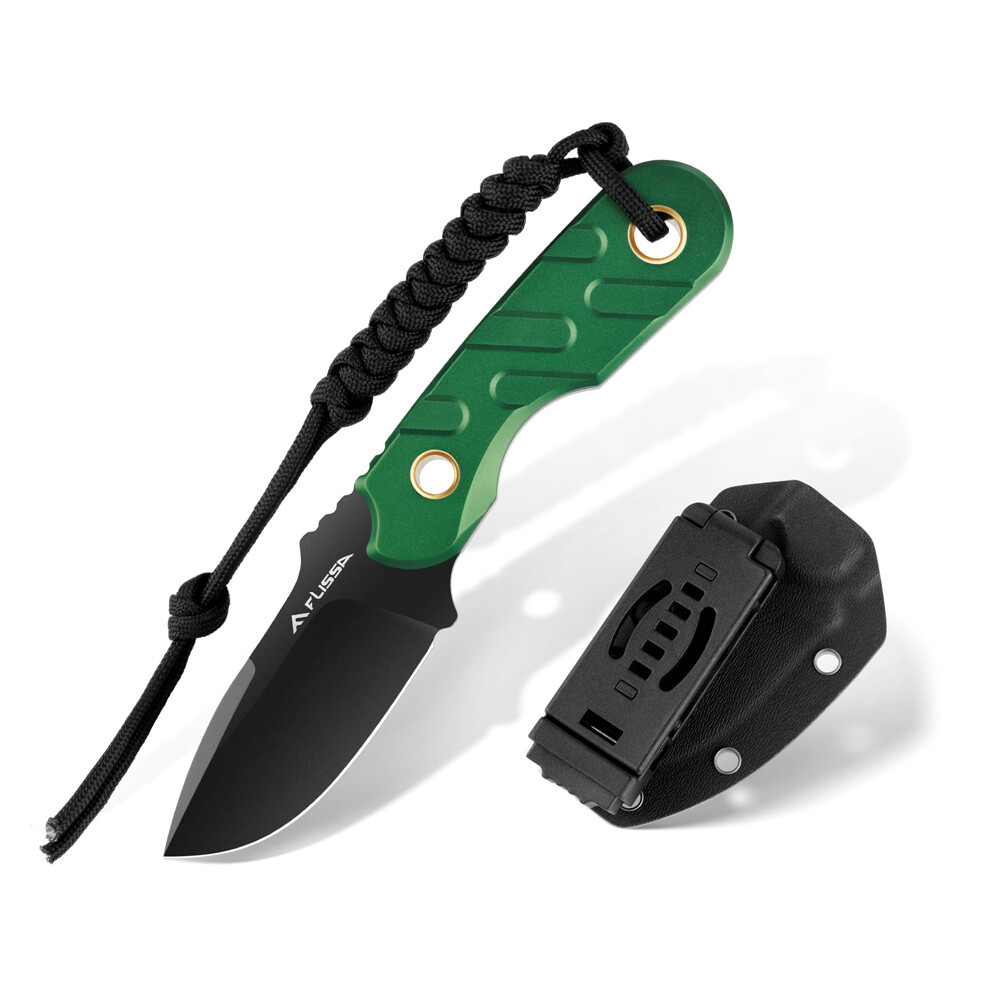 FLISSA 7Inch Fixed Blade Knife Full Tang Hunting Knife Tactical Knife G10 Handle