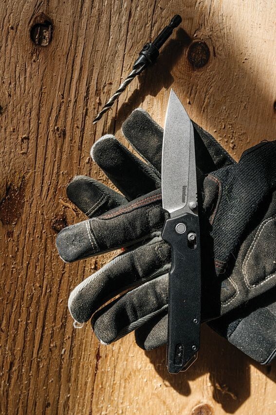 Kershaw Iridium DuraLock Black 3.5″ D2 Tool Aluminum Handle Folding Knife 2038R