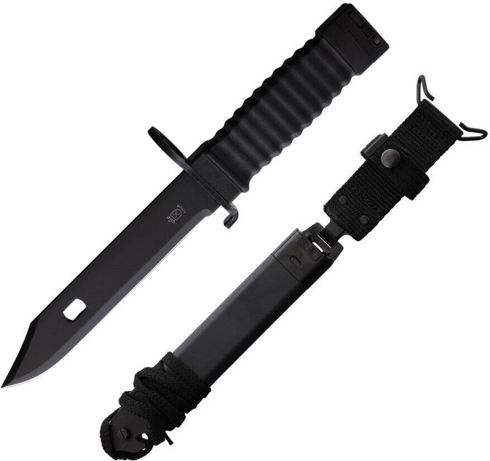 Aitor Combat Fixed Knife 6.75″ Stainless Steel Blade Black Polymer Handle -16068