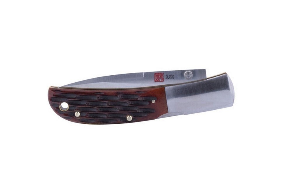 Al Mar Knives Falcon Lockback Folding Knife Honey Jigged – AMK7004