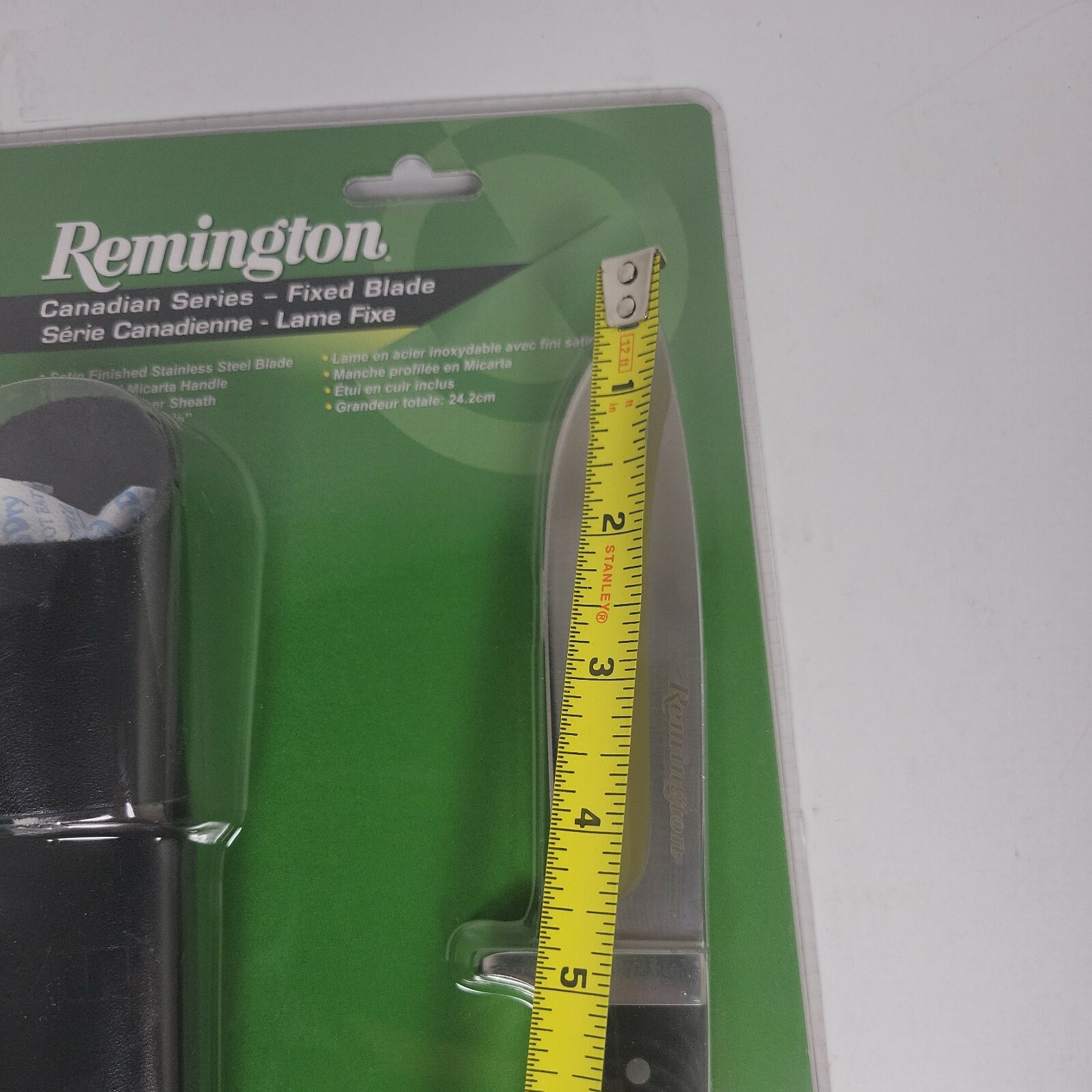 Remington Canadian Series Fixed Blade Knife. 9-3/8″ OAL, 4-1/2″ Drop Point Blade
