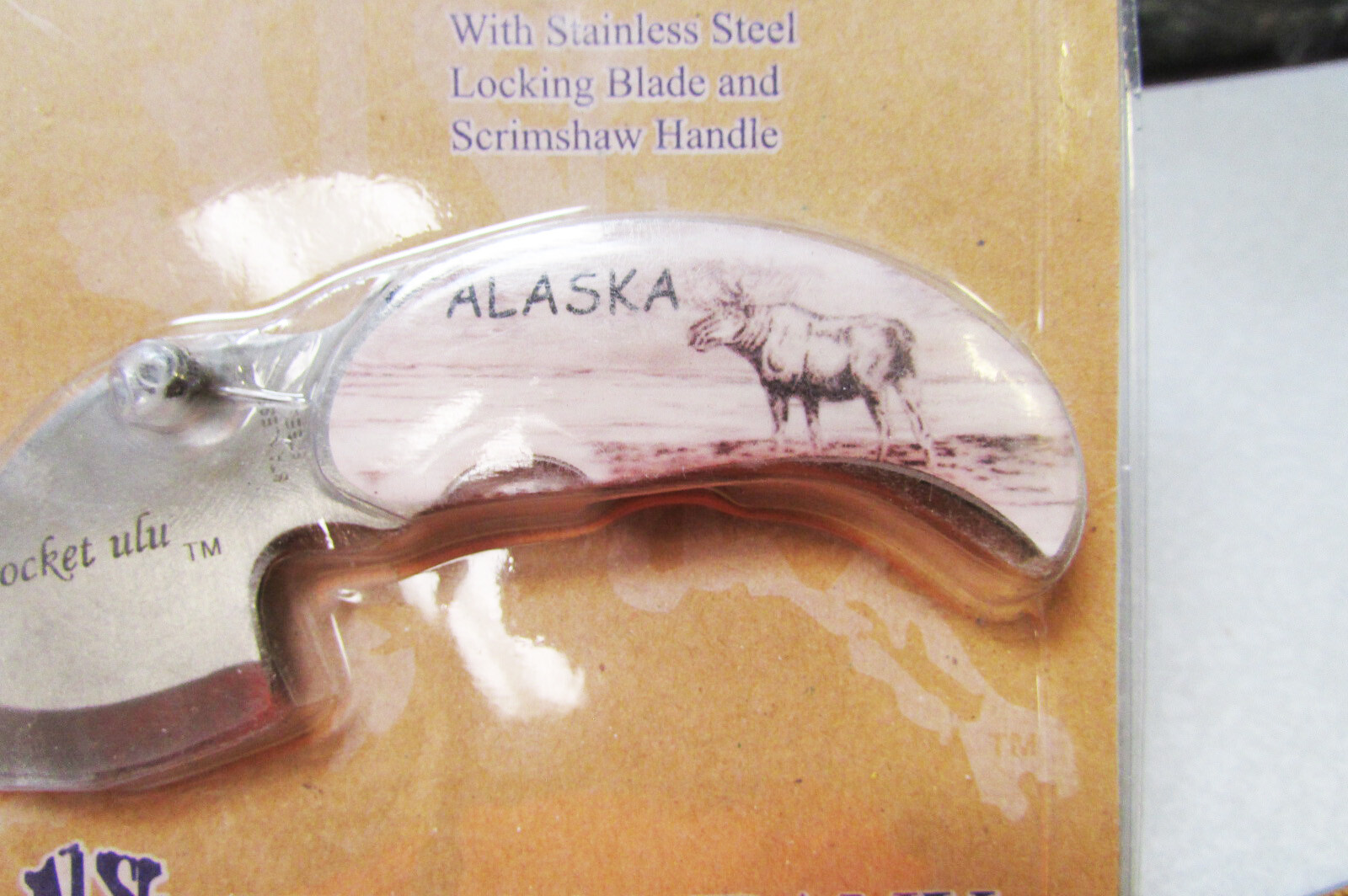 Alaska Pocket Ulu with Stainless Steel Locking Blade – Bull Moose Artwork